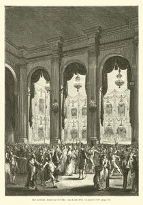 Costume ball, given by the City, under Louis XVI, January 23, 1782 by French School