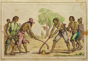 Ball Game, Popular Customs of the Chilean Indians by French School