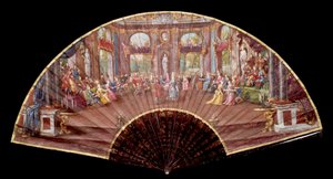 Ball scene at the court under Louis XIV by French School