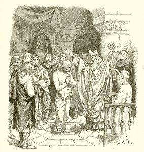 Baptism of Clovis by French School