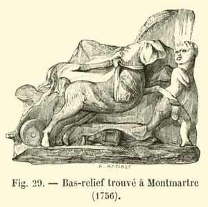 Bas-Relief Found at Montmartre, 1756 by French School
