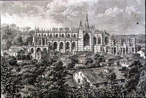 Batalha Monastery in the 1860s by French School