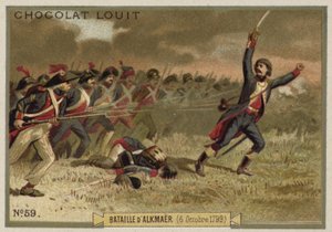 Battle of Alkmaar, 6 October 1799 by French School