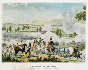 Battle of Marengo (Piedmont - Italy) on 14 June 1800, During Which Bonaparte Won Victory Over the Austrians by French School
