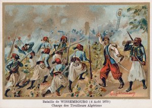 Battle of Wissembourg, Charge of Algerian Skirmishers by French School