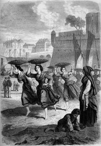 Bayonne Sardine Merchants Going to Biarritz, Pyrenees Atlantiques