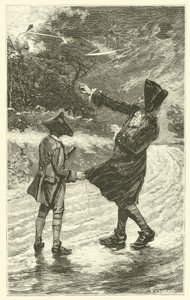Benjamin Franklin Flying His Kite by French School