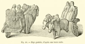 Gaulish chariot; after a terracotta by French School