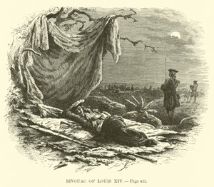 Bivouac of Louis XIV by French School