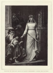 Blanche of Castille, Queen Consort of Louis VIII of France and Mother of Louis IX by French School