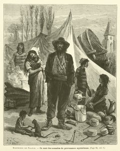 Gypsies of France (engraving) by French School