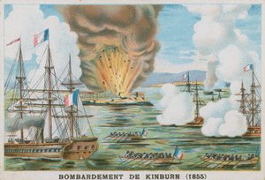 Bombardment of Kinburn, 1855 by French School