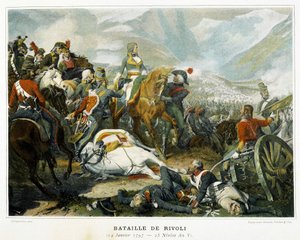 Bonaparte after his victory over the Austrians at the Battle of Rivoli on January 14 by French School