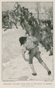 Bonaparte Attacking Snow Forts at the School of Brienne by French School