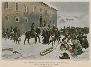 Bonaparte Received by the Monks of Mount St Bernard by French School
