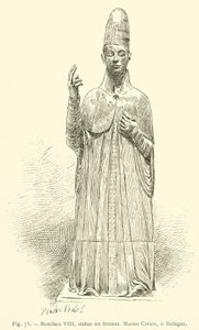 Boniface VIII, Bronze Statue, Civic Museum, Bologna