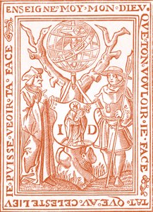 Bookplate of Jehan St. Denis, Book seller in Paris by French School