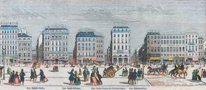 Boulevard Poissonniere - Rue Saint Barbe - Rue Saint Etienne - Rue Notre Dame de Reouvrance - Rue Poissonniere - Engraved in 