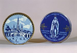 Box of pastilles made with Lourdes water