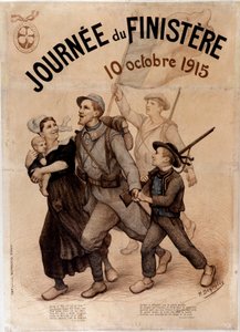 Breton Soldier and His Family - Poster for 