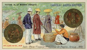 Bronze 1 centime of a piastre, French Indochina by French School