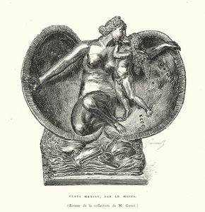 Bronze depicting the Birth of Venus, by Le Mosca by French School