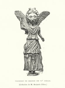 Bronze figure of Victory, 6th Century by French School