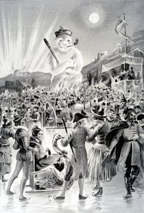 Budapest, Illustration from The Snow Man by George Sand, 1887 by French School