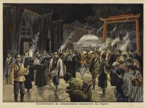 Burial of the Dowager Empress of Japan, 1897 by French School