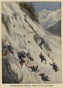 Buried under an avalanche by French School