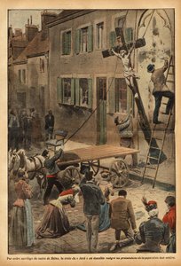 By Order of the Mayor of Reims, Charles Arnould, Engraving in "Le Pelerin" 24/06/1900. Selva Collection.