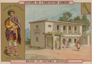 Byzantine House and Costumes by French School