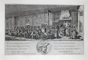 Cabaret du Tambour Royal by Jean Ramponneau, engraving by French School