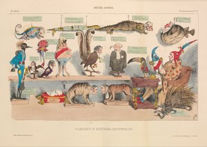 Cabinet of Natural History, from La Caricature