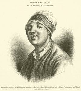 Print Cabinet of the National Library, Portrait of Abbe Chappe d