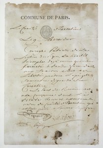 Call from Maximilien de Robespierre to Join the Commune, 9 Thermidor An 2 (27th July 1794)