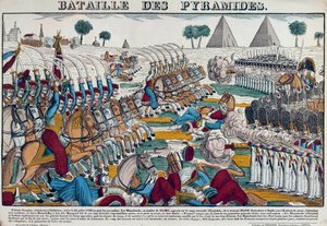 Campaign of Egypt (1798-1801): Battle of Egypt on 21/07/1798 by French School