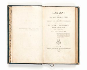 Campaign of 1815 by French School
