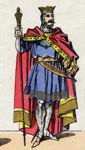 Capetian Dynasty: Portrait of Hugues Capet (940-996) King of the Franks