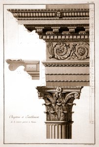 Capital & Entablature, Maison Carrée, Nimes, France