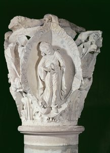 Capital Depicting the Second Key of Plainsong by French School