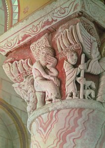 Capital depicting Babilonia Deserta by French School