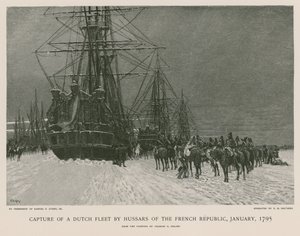 Capture of a Dutch Fleet by Hussars of the French Republic