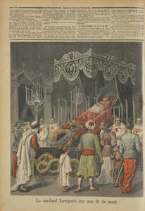 Cardinal Lavigerie (1825-92) on his Deathbed, from Le Petit Journal, 17th December 1892 by French School