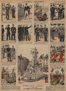 Career of French admiral Amedee Courbet by French School