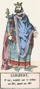 Caribert, 8th King, ascended the throne in 561, died in 567 by French School
