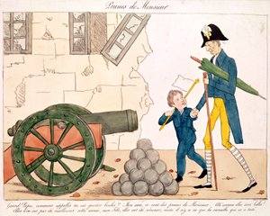 Caricature of Charles X and Henri Duc de Bordeaux, 25th July 1830 by French School