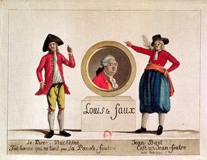 Caricature of Louis XVI, Louis le Faux, from Le Pere Duchesne, June 1791 by French School