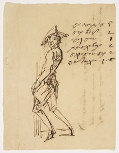 Caricature of a Young Soldier, 1809 by French School