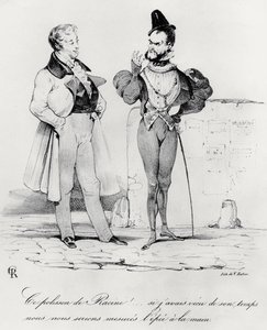 Caricature of the Romantic Dramas at the time of Hernani by Victor Hugo (1829)